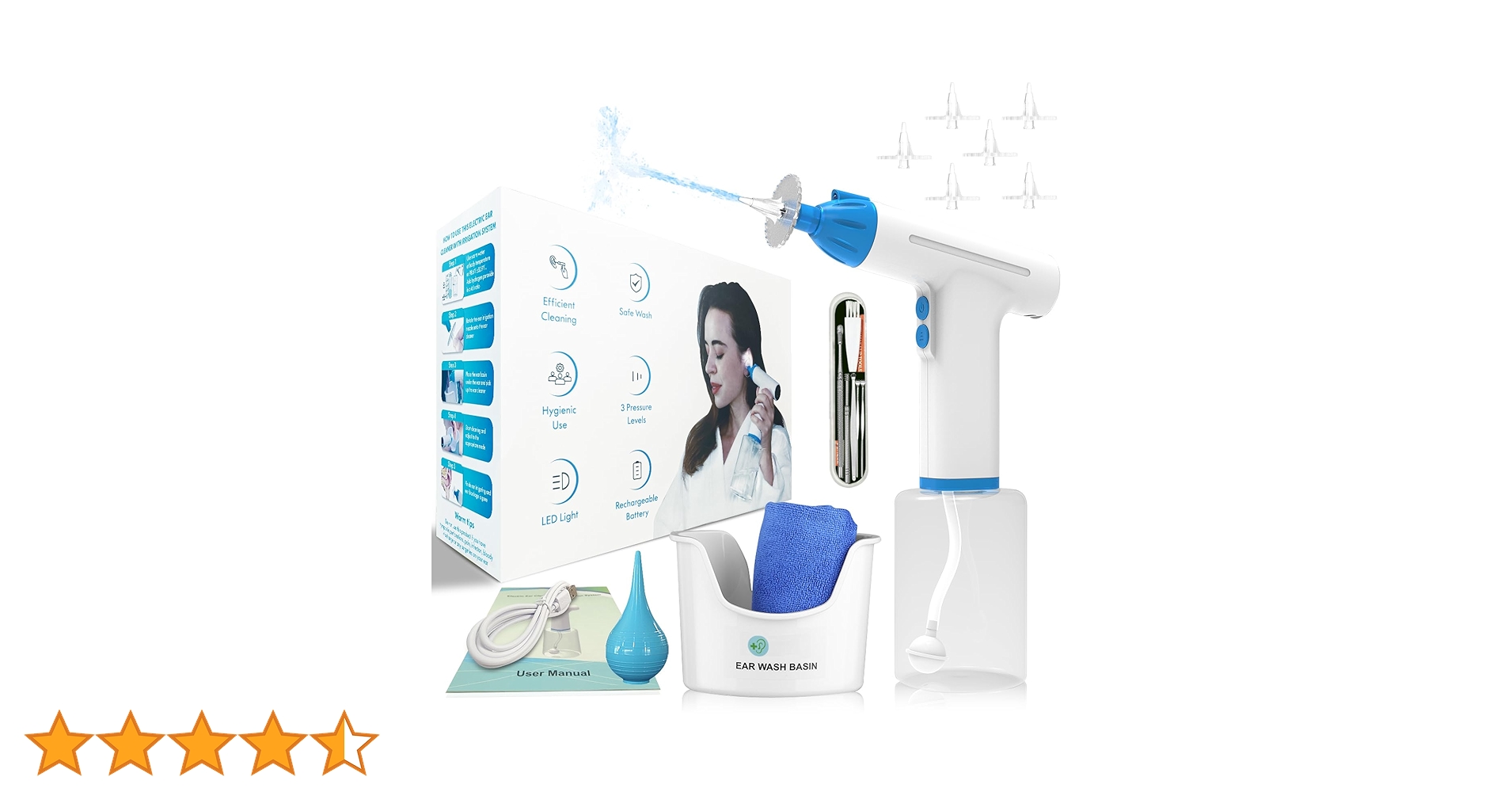 ✳︎BAABJI 電動耳垢除去キット耳洗浄クリーナー 子供 高齢 老人